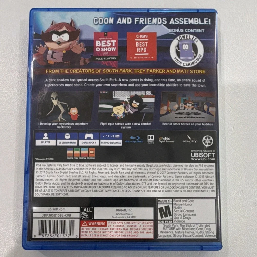 South Park: The Fractured but Whole (PS4) Role Playing Bonus Content M